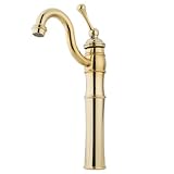 Kingston Brass KB3422BL Victorian Vessel Sink Faucet, Polished Brass by Kingston Brass
