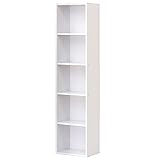 クロシオ A4ファイル収納 5段 ホワイト 幅40cm高さ170.5cm 書棚 書庫