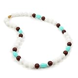 Chewbeads Montauk Teething Necklace - Simply White by Chewbeads