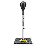 トレーニングバッグ 大人のボクシングスピードボール反射ボールコブラバッグコブラバッグフィットネストレーニング機器、高さ調整143〜180cm (Color : Black, Size : 40*40*180cm)