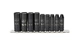 Armstrong 19-895 3/8-Inch Drive 6 Point SAE Deep Impact Socket Set, 9-Piece [並行輸入品]