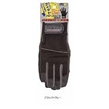 おたふく手袋/合成皮革手袋 PU-KING [10双入]/品番:K-17 サイズ：M カラー：ブラック×グレー