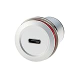 Plinkwirekb USB 2.0 - USB 3.1 C 埋め込みパネルマウントコネクター USBメス-Type Cメスネジ固定フラッシュマウントパススルーコンバーターデータ転送高速充電(1個)。