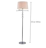 フロアランプ、ベッドルームクリスタルフロアランプリビングルームシンプルなモダンなライトスタジオ40 x 155 cm