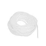 Saim 6 mm OD 33 Ftケーブルオーガナイザーコイル状スパイラルチューブスリーブ折り返しケーブルホワイト