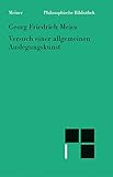 Versuch einer allgemeinen Auslegungskunst (1757) (Philosophische Bibliothek 482) (German Edition)