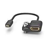 SmallRig Micro HDMI-D to HDMI-A変換アダプター Micro HDMI-DM（オス） ＆ HDMI-AF（メス）アダプターケーブル A7R IV & A7RIII & A7III & A7II & A7RII, X-T2 & X-T3など対応 14cm 4K@60HZ-3021