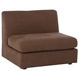 ソファー 【1.5人掛け】 高さ調節可 2種脚/連結用テープ付き ティオ1.5P ブラウン【代引不可】