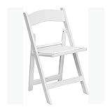 Flash Furniture Hercules™ Series Folding Chair - White Resin - 4 Pack 1000LB Weight Capacity Comfortable Event Chair - Light Weight Folding Chair
