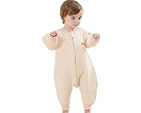 quavey冬ベビーsleepingsack Cotton Wearable Blanket Long Sleevesソフト暖かいSleepingバッグ XL(100CM-120CM)