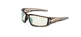 UVEX by Honeywell S2963 Hyper Shock Series Safety Eyewear with Smoke Brown Frame, SCT-Reflect 50 Len