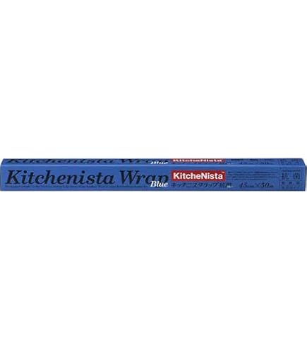Amazon.co.jp: キッチニスタラップ抗菌ブルー 45cm×50m 30本入