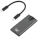 サンワダイレクト 外付けSSD ポータブル 512GB 最大読込速度約2000MB/s PS5/PS4対応 USB-C接続 USB20Gbps USB3.2 Gen2×2 テレビ録画 コンパクト 600-USSH512GB