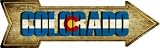 スマートブロンドColorado StateノベルティMetal Arrow Sign a-199