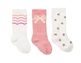 Cheskiベビー女の子膝ソックスStay Put on赤ちゃんのKicking Legs ~ Pretty 3ペア US サイズ: M