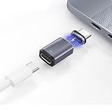 USB-C Type Cマグネット変換アダプター USB2.0 480Mpbs 11ピン マグネット 磁石コネクタ 100W/20V/5A 断線防止 PD急速充電対応 簡単接続 (04 L字型2個入り)
