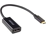 ＢＵＦＦＡＬＯ ディスプレイ変換アダプタ ＵＳＢ Ｔｙｐｅ－Ｃ － ＤＰ ブラック BDCDPBK