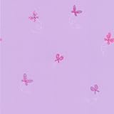 Brewster flutter-byピンク蝶壁紙 443-90534 1