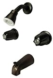 トリムキットfor 2-handleシャワーバルブ、フィット価格Pfister圧縮Stemシャワー、オイルラビングブロンズ仕上げ – by Plumb USA