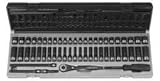 1 / 4 " Dr。53pc Fract。&メトリックduo-socketセット – 12 pt。-by-grey Pneumatic