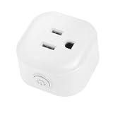 OWSOO WIFIミニスマートプラグ スマートコンセント ハブ不要 Amazon Alexa/Home用音声コントロール IFTTT 無線リモコン オン/オフボタン付き 電源制御 遠隔操作 1個