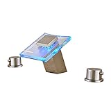 Rozin 糸ひき LEDライト 流し台 洗面器用 じゃぐち 混合水栓 滝型 トイレ 浴室用 蛇口