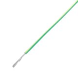 協和ハーモネット UL耐熱ビニル絶縁電線 緑/黄(ストレート)UL1007 AWG18 10m<GR/YL>