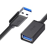 USB3.0 延長ケーブル 2m Type Aオス-メス 5Gbps 高速データ転送 充電対応 金メッキ 下位互換 外付けHDD ウェブカメラ 周辺機器接続