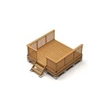 設置工事込み価格！ウッドデッキ／ウエスタンレッドシダー／2.25坪タイプ