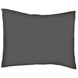 SheetWorld Crib / Toddler Baby Pillow Case - Flannel Pillow Case - Dark Grey - Made In USA by sheetw