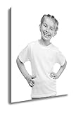 AshleyキャンバスLittle Girl inホワイトTshirt、ag6036940 30" x 24 6036940-AC2PB24