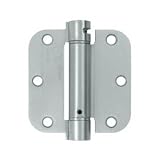 Deltana dsh35r5u26d 3.5 " X 3.5 "ほぞ穴スプリングヒンジwith 5 / 8 "半径コーナー、2パック