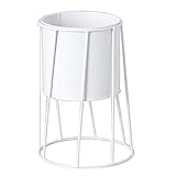 SM SunniMix 家庭　庭　植物　多肉植物　プランター　フラワーポット　棚　ラック　耐腐食性　2色2サイズ選択 - Bホワイト