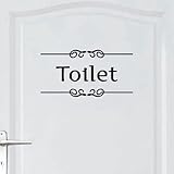 カッティングステッカー ウォールステッカー トイレ シール ドア toilet 文字 案内 ステッカー トイレシール トイレットペーパー トイレ標識 マーク 表示