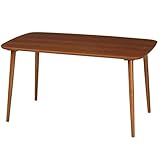 SINAPP 木製ダイニングテーブル コンパクト 2人掛け 4人掛け カフェ風 食卓テーブル SIK0520 ブラウン, 幅135ｃｍ