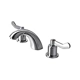 Ultra Faucets UF85200 Light Commercial Collection Two-Handle Widespread Bathroom Sink Faucet, Chrome