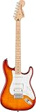 Squier by Fender エレキギター Affinity Series™ Stratocaster® FMT HSS, Maple Fingerboard, White Pickguard, Sienna Sunburst ソフトケース付き