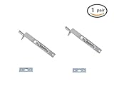 BTMB 4インチステンレススチールLタイプConcealedセキュリティドアロックウッドのドア1ペア