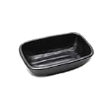 3 PCS和風メラミン茶碗蒸し醤油皿ディップボウルサイドディッシュプレートカナッペプレート黒-A16