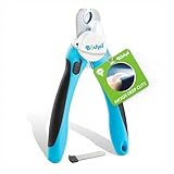 BOSHEL LED 犬用ネイルトリマー 大型犬用爪切り ライト&安全ガード付き 爪の過剰な切断を回避 犬用シャープネイルクリッパー 犬用プロフェッショナル犬と猫の爪切り 犬の爪切り器