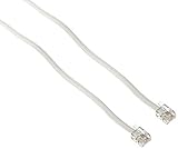 Trisonic Telephone Extension Cord Phone Cable Foot White 50Ft. 2-Pack [並行輸入品]