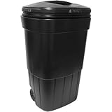 Hefty 45-gallon Wheeledアウトドアゴミ箱、ブラック