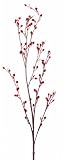 12個パック人工Snowy Christmas Branch with Red Berries 39 "