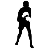 Boxing壁デカールステッカー5 – デカールステッカーと壁画子供少年少女の部屋、寝室。スポーツの装飾 – ボクサーシルエット、ホーム装飾の壁アート壁画 12 in. (4"W x 12"H) ブラ