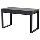 ライフスタイリングショップ パソコンデスク 幅120×奥行45 木製 引出付 シンプル ダークブラウン LS-382DB