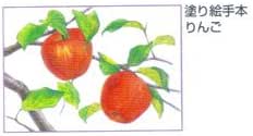 Amazon 塗り絵 塗り絵物語 枝付の果物編 りんご 色鉛筆 文房具 オフィス用品