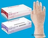 NSハンドケアグローブ（パウダーフリー）　１ケース（1箱100枚入×10箱） 19162 Mサイズ 【日昭産業】 【感染防止、手袋・グローブ】