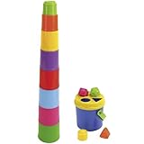BKids Shape Sorting Stack 'n' Nest Buckets Toy by B Kids