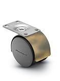 Shepherd Pacer Series 50mm Diameter Die-Cast Twin Nylon Wheel Swivel Caster 2 Length x 1-3/16 Width 