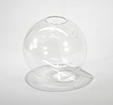 おしゃれで かわいい 半円型 ガラス製 壁掛け用 フラワーベース  2個セット ナチュラル 雑貨